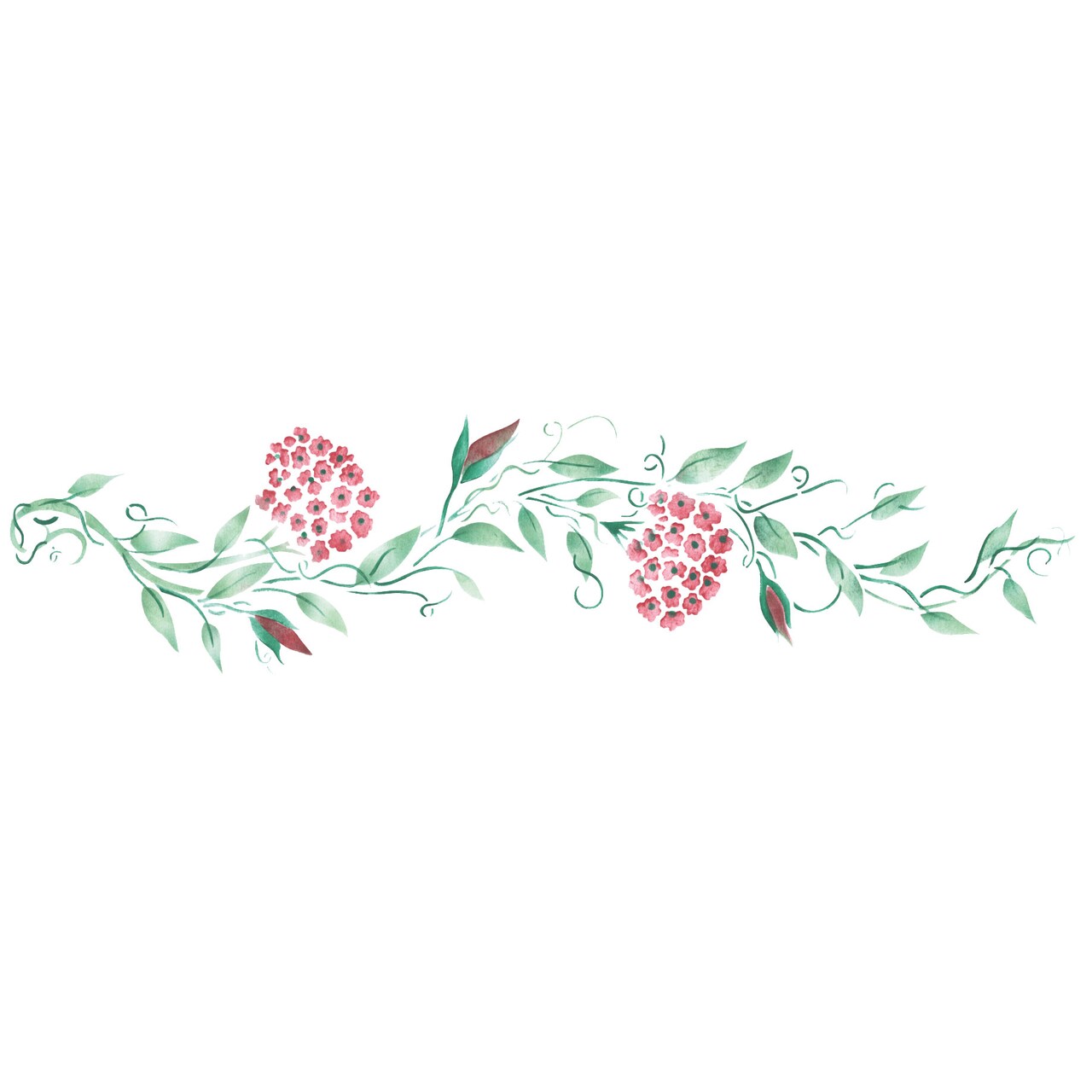 Floral Vine Wall Stencil, 2815 by Designer Stencils